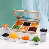 रक्षाबंधन के लिए प्रीमियम गिफ्ट ट्रे, 950 ग्राम कुल सामग्री